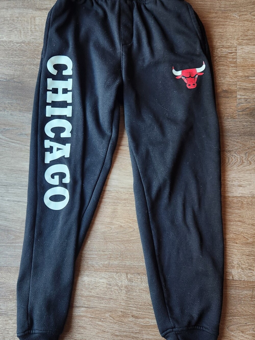 Chicago Bulls Sweatpants Youth Black Athletic Pants - Size 14-16
